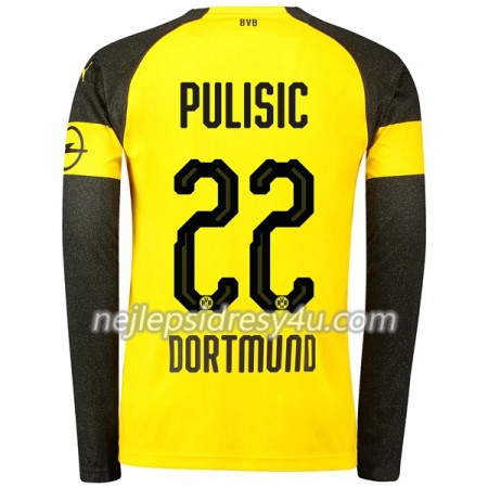 Fotbalový Dres Borussia Dortmund Pulisic 22 Domácí 2018/19 Dlouhý Rukáv